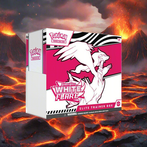 pokemon trading card game: white flare elite trainer box Pokemon White Flare Elite Trainer Box – MHDEALSPLUS main image 0