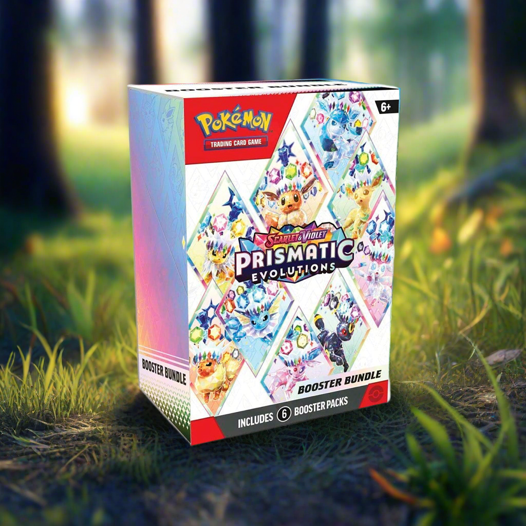 PRISMATIC EVOLUTIONS BOOSTER BUNDLE – Poke Guru Trading Cards PRISMATIC EVOLUTIONS BOOSTER BUNDLE – Poke Guru Trading Cards