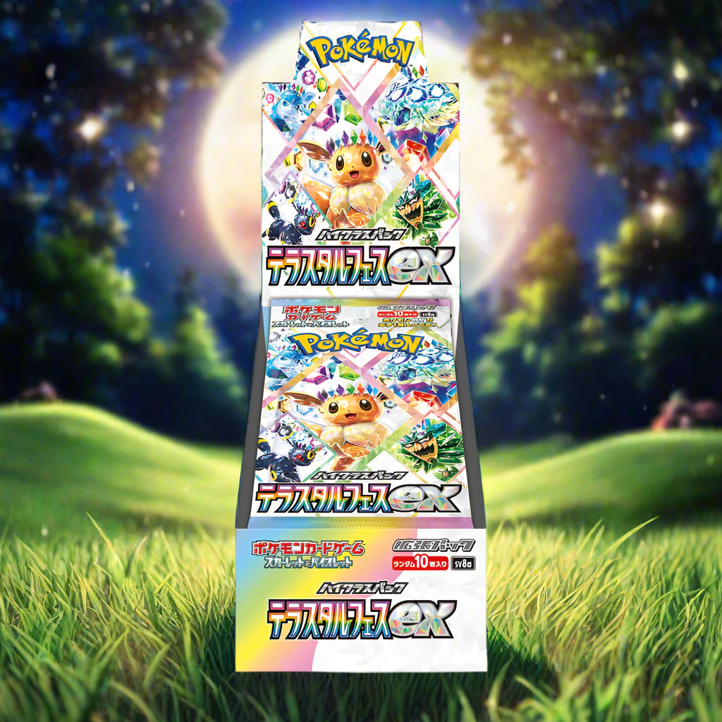 Terastal Festival Booster Box (10x) Wholesale Bundle Poke Guru Trading Cards Terastal Festival Booster Box (10x) Wholesale Bundle Poke Guru Trading Cards